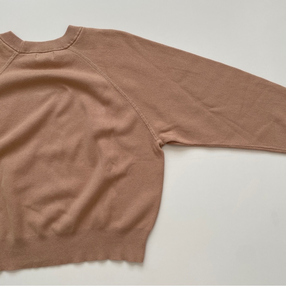 Calvin Klein Jeans Tan Brown Fall Cozy Knit Crew Neck Sweater, Size Medium - Picture 10 of 11